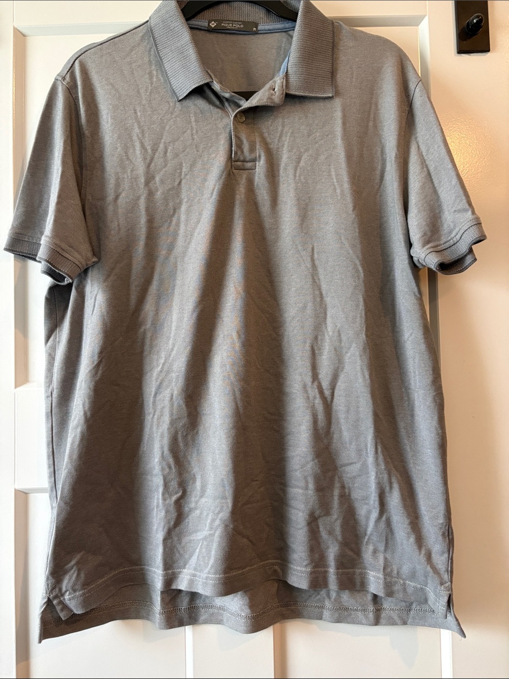 Men's Gray Pique Polo — Casual Everyday Essential